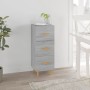 Credenza Grigio Sonoma 34,5x34x90 cm in Legno Multistrato