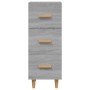 Credenza Grigio Sonoma 34,5x34x90 cm in Legno Multistrato