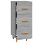 Credenza Grigio Sonoma 34,5x34x90 cm in Legno Multistrato