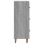 Credenza Grigio Sonoma 34,5x34x90 cm in Legno Multistrato