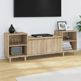 Mobile Porta TV Rovere Sonoma 160x35x55 cm Legno Multistrato