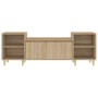 Mobile Porta TV Rovere Sonoma 160x35x55 cm Legno Multistrato