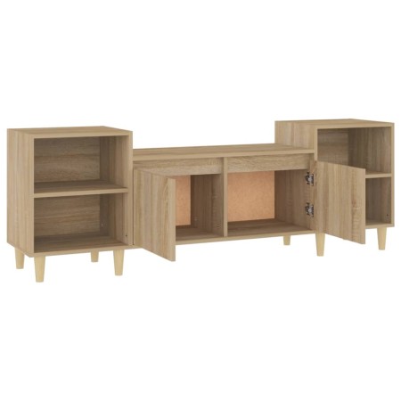 Mobile Porta TV Rovere Sonoma 160x35x55 cm Legno Multistrato