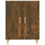 Credenza Rovere Fumo 70x34x90 cm in Legno Multistrato