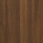 Carrello Scrivania Rovere Marrone 60x45x60 cm Legno Multistrato