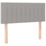 Giroletto a Molle con Materasso Grigio Chiaro100x200 cm Tessuto