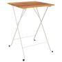 Set Bistrò Pieghevole 3pz in Legno Massello di Acacia e Acciaio