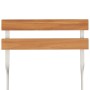 Set Bistrò Pieghevole 3pz in Legno Massello di Acacia e Acciaio