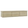 Scaffale Cassetti Parete Rovere Sonoma 88x26x18,5cm Multistrato