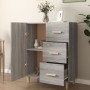 Credenza Grigio Sonoma 69,5x34x90 cm in Legno Multistrato