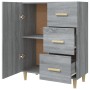 Credenza Grigio Sonoma 69,5x34x90 cm in Legno Multistrato