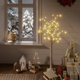 Albero Natale 120 LED 1,2 m Salice Bianco Caldo Interno Esterno