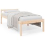 Letto per Anziani 75x190 cm Small Single Legno Massello di Pino