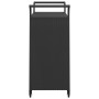 Carrello da Bar con Cassetto Nero 100x45x97 cm in Polyrattan