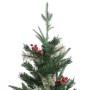 Albero di Natale con Pigne Verde 120 cm in PVC e PE