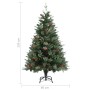 Albero di Natale con Pigne Verde 120 cm in PVC e PE