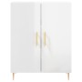 Credenza 69,5x34x90 cm in Legno Multistrato Bianco Lucido