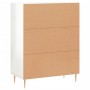 Credenza 69,5x34x90 cm in Legno Multistrato Bianco Lucido