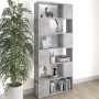 Libreria/Divisorio Grigio Cemento 80x24x186 cm in Truciolato