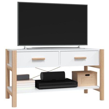 Mobile Porta TV Bianco 82x38x45 cm in Legno Multistrato