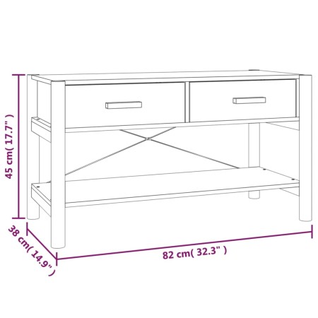 Mobile Porta TV Bianco 82x38x45 cm in Legno Multistrato