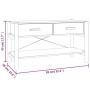 Mobile Porta TV Bianco 82x38x45 cm in Legno Multistrato