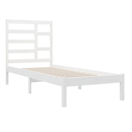 Giroletto Bianco in Legno Massello 75x190 cm Small Single