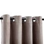 Tende Oscuranti con Anelli Metallo 2 pz Grigio Talpa 140x175 cm