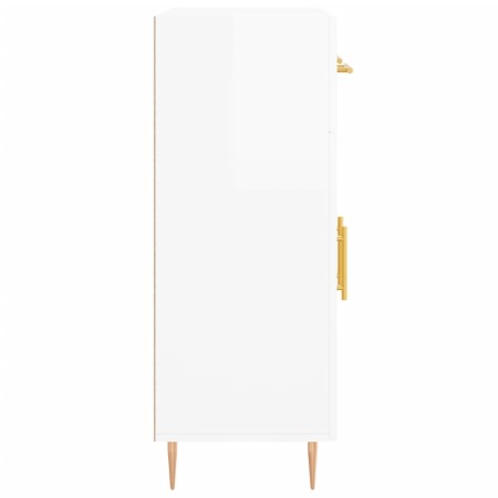 Credenza 69,5x34x90 cm in Legno Multistrato Bianco Lucido