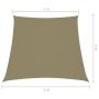 Parasole a Vela in Tela Oxford a Trapezio 3/5x4 m4/5x4 m Beige