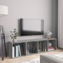 Libreria/Mobile TV Grigio Sonoma 143x30x36 cm Legno Multistrato