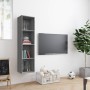 Libreria/Mobile TV Grigio Sonoma 143x30x36 cm Legno Multistrato