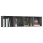 Libreria/Mobile TV Grigio Sonoma 143x30x36 cm Legno Multistrato