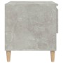 Comodino Grigio Cemento 50x46x50 cm in Legno Multistrato