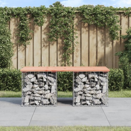 Panca da Giardino Design Gabbione 103x44x42 cm Massello Douglas