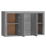 Credenza Grigio Sonoma 120x36x69 cm in Legno Multistrato