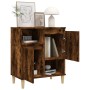 Credenza Rovere Fumo 60x35x70 cm in Legno Multistrato