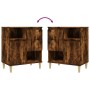 Credenza Rovere Fumo 60x35x70 cm in Legno Multistrato