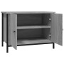 Mobile TV con Ante Grigio Sonoma 60x35x45 cm Legno Multistrato