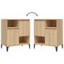 Credenza Rovere Sonoma 60x35x70 cm in Legno Multistrato