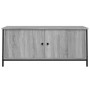 Mobile TV con Ante Grigio Sonoma 102x35x45 cm Legno Multistrato