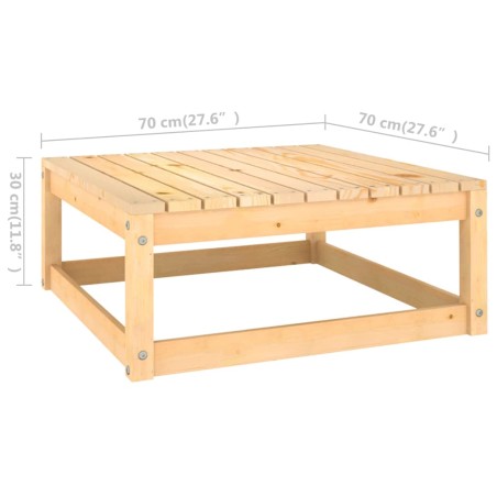 Set Divani da Giardino 7 pz in Legno Massello di Pino