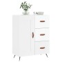 Credenza 69,5x34x90 cm in Legno Multistrato Bianco Lucido