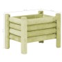 Fioriera Rialzata da Giardino Legno Impregnato Pino 60x40x42 cm