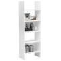 Libreria Bianco Lucido 60x35x180 cm in Legno Multistrato