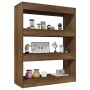 Libreria/Divisorio Rovere Marrone 80x30x103cm Legno Multistrato