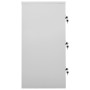 Armadietto a Chiave Grigio Chiaro e Verde 90x45x92,5 cm Acciaio