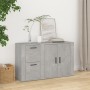 Credenza Grigio Cemento 100x33x59,5 cm in Legno Multistrato