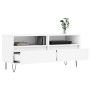 Mobile Porta TV Bianco 100x34,5x44,5 cm in Legno Multistrato