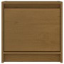 Comodino Marrone Miele 40x30,5x40 cm in Legno di Pino